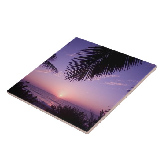 Sunset at West End, Cayman Brac, Cayman Islands, Fliese (Seite)