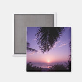 Sunset at West End, Cayman Brac, Cayman Islands, Magnet (Vorderseite/Rückseite)