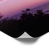 Sunset at West End, Cayman Brac, Cayman Islands, Poster (Ecke)