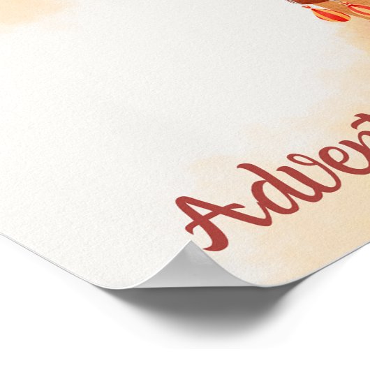 Sunset Aventure Awaits Poster (Ecke)