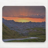 Sunset, Badlands Nationalpark Mousepad (Vorne)