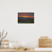 Sunset, Badlands Nationalpark Poster (Küche)