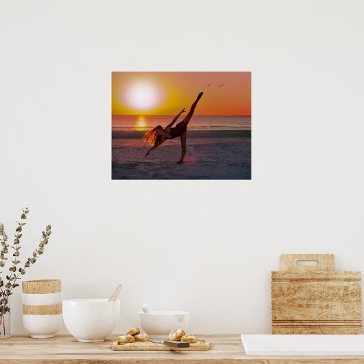 Sunset Ballet on the Beach Poster (Küche)