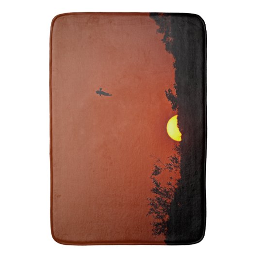 Sunset Bath Mat Badematte (Vorderseite Vertikal)