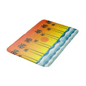 Sunset Bath Mat Badematte (Schrägansicht)