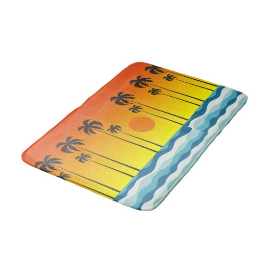 Sunset Bath Mat Badematte (Schrägansicht)