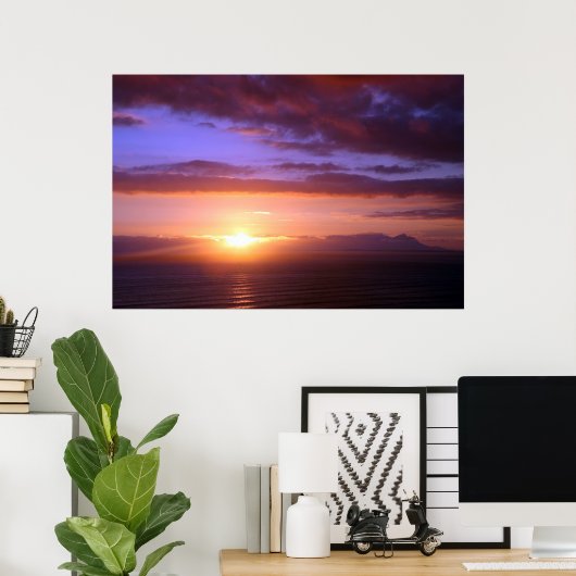 SUNSET BAY POSTER (Heimbüro)