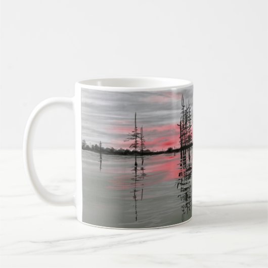 Sunset Bayou mit Strengthththening Verse JW Kaffeetasse (Links)