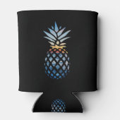 Sunset Beach Ananas mit Ocean Novelty Black Dosenkühler (Rückseite)