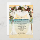 Sunset Beach Arbor Einladung zur Hochzeit (Vorne/Hinten)