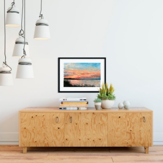 Sunset Beach Art Print Poster