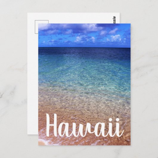 Sunset Beach auf Oahu Hawaii Postkarte (Vorne/Hinten)