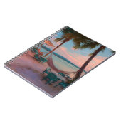 Sunset Beach Café Hammock Vibes Art Notebook Notizblock (Linke Seite)