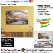 Sunset Beach Canvas Print 12 Leinwanddruck
