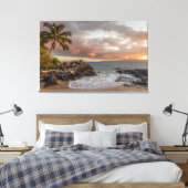 Sunset Beach Canvas Print 12 Leinwanddruck (Insitu (Schlafzimmer))