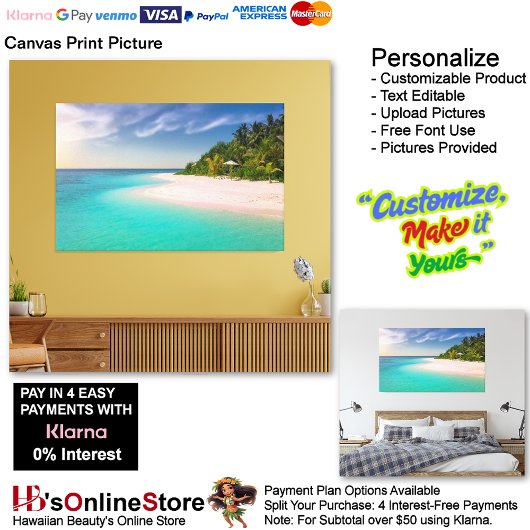 Sunset Beach Canvas Print Picture 10 Leinwanddruck