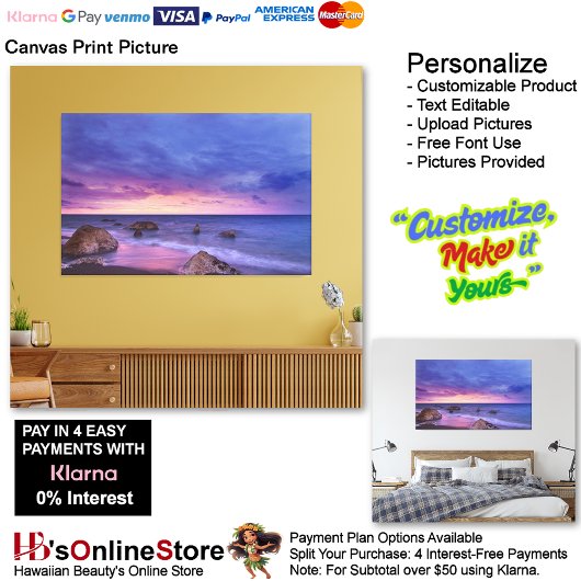 Sunset Beach Canvas Print Picture 13 Leinwanddruck