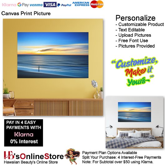 Sunset Beach Canvas Print Picture 14 Leinwanddruck