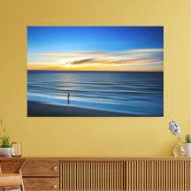 Sunset Beach Canvas Print Picture 14
