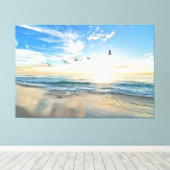 Sunset Beach Canvas Print Picture 15 Leinwanddruck (Insitu (Holzboden))