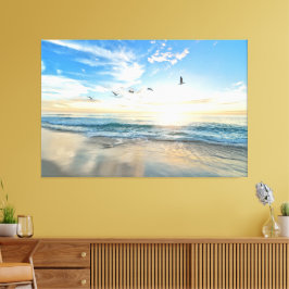 Sunset Beach Canvas Print Picture 15 Leinwanddruck