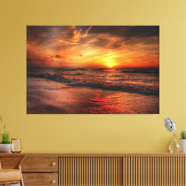 Sunset Beach Canvas Print Picture 17 Leinwanddruck