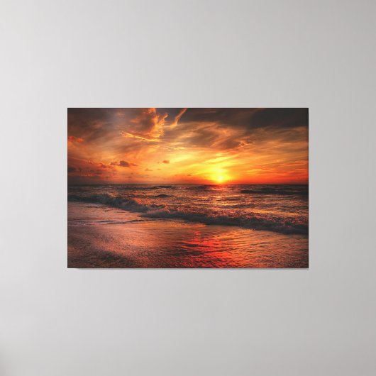 Sunset Beach Canvas Print Picture 17 Leinwanddruck (Vorderseite)