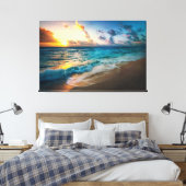 Sunset Beach Canvas Print Picture 19 Leinwanddruck (Insitu (Schlafzimmer))