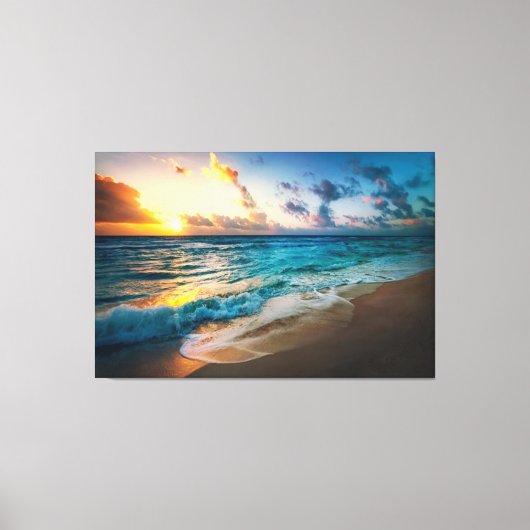 Sunset Beach Canvas Print Picture 19 Leinwanddruck (Vorderseite)