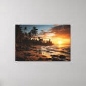 Sunset Beach Canvas Print Picture 1 Leinwanddruck (Vorderseite)