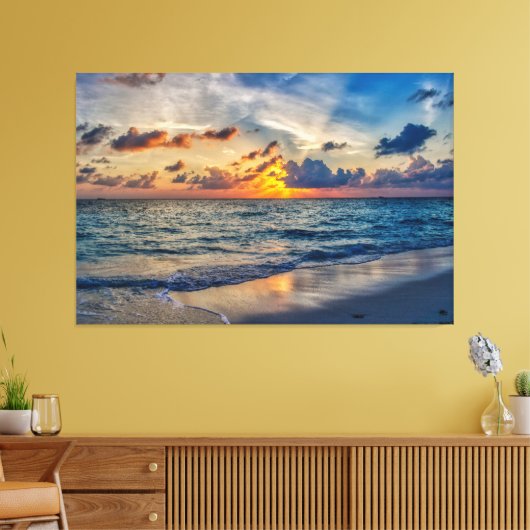 Sunset Beach Canvas Print Picture 20 Leinwanddruck (Insitu (Wohnzimmer))