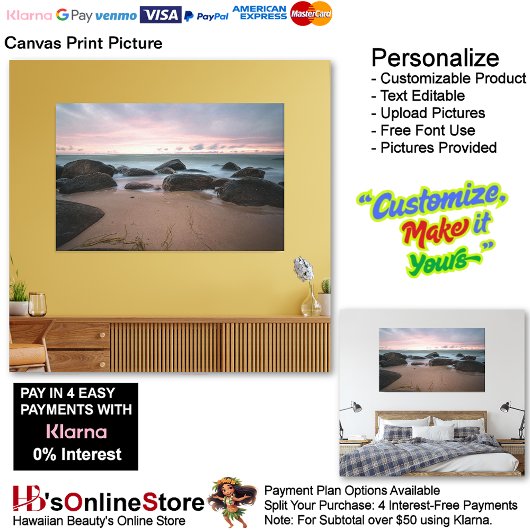 Sunset Beach Canvas Print Picture 21 Leinwanddruck