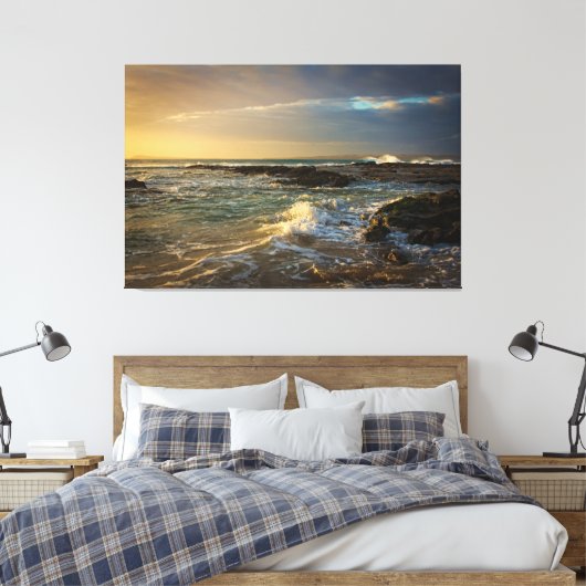 Sunset Beach Canvas Print Picture 22 Leinwanddruck (Insitu (Schlafzimmer))