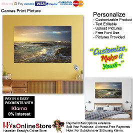 Sunset Beach Canvas Print Picture 22 Leinwanddruck