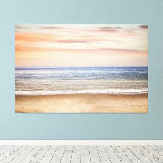 Sunset Beach Canvas Print Picture 25 Leinwanddruck (Insitu (Holzboden))