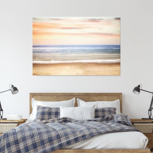 Sunset Beach Canvas Print Picture 25 Leinwanddruck (Insitu (Schlafzimmer))