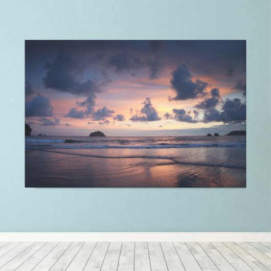 Sunset Beach Canvas Print Picture 26 Leinwanddruck (Insitu (Holzboden))