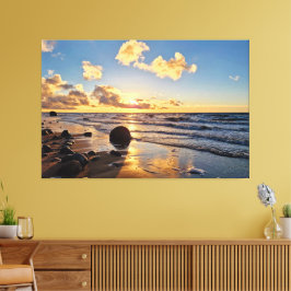 Sunset Beach Canvas Print Picture 27 Leinwanddruck