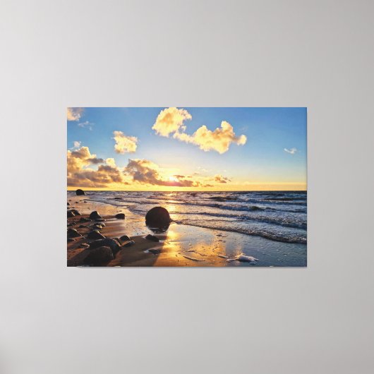 Sunset Beach Canvas Print Picture 27 Leinwanddruck (Vorderseite)