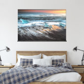 Sunset Beach Canvas Print Picture 29 Leinwanddruck (Insitu (Schlafzimmer))
