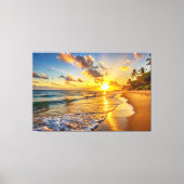Sunset Beach Canvas Print Picture 2 Leinwanddruck (Vorderseite)
