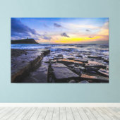Sunset Beach Canvas Print Picture 31 Leinwanddruck (Insitu (Holzboden))