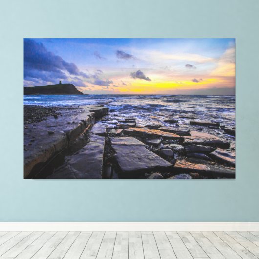 Sunset Beach Canvas Print Picture 31 Leinwanddruck (Insitu (Holzboden))
