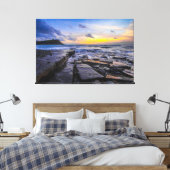 Sunset Beach Canvas Print Picture 31 Leinwanddruck (Insitu (Schlafzimmer))