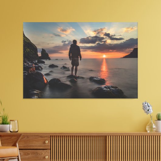 Sunset Beach Canvas Print Picture 32 Leinwanddruck (Insitu (Wohnzimmer))