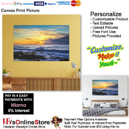 Sunset Beach Canvas Print Picture 33 Leinwanddruck