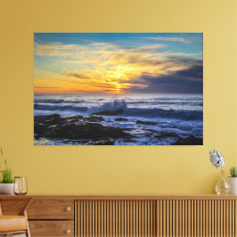 Sunset Beach Canvas Print Picture 33 Leinwanddruck