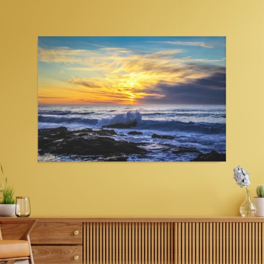 Sunset Beach Canvas Print Picture 33 Leinwanddruck (Insitu (Wohnzimmer))