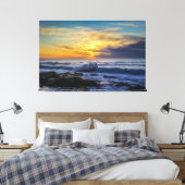 Sunset Beach Canvas Print Picture 33 Leinwanddruck (Insitu (Schlafzimmer))
