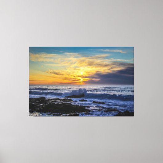 Sunset Beach Canvas Print Picture 33 Leinwanddruck (Vorderseite)